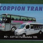 Kártyanaptár, Scorpion Trans személyszállítás, autóbusz, Pécs., 2003, , F, fotó