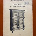 Kenessei András Bútor- és műtárgyismeret KISOSZ füzetek '90 fotó