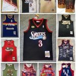 Új MITCHELL & NESS NBA MEZ Mezek ALLEN IVERSON ALL STAR PHILADELPHIA 76ERS VINTAGE RETRO NUGGETS fotó