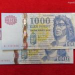 2db SORSZÁMKÖVETŐ 1000 FORINT 2006 DC AUNC fotó