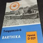 D 027 BARTHIKA TRÁGYASZÓRÓ - TRAKTOR SZERSZÁM DDR 1964 fotó