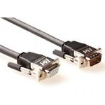 ACT High Performance VGA extension cable male-female with metal hoods 15m Black AK9031 Kiegészítő... fotó