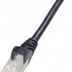 RJ45-ös patch kábel, hálózati LAN kábel CAT 5e SF/UTP (1x RJ45 dugó - 1x RJ45 dugó) 3 m Fekete Di... fotó