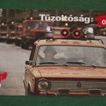 Kártyanaptár, Tűzoltóság Lada Zsiguli Volga parancsnoki autó teherautó , 1982, , S, fotó