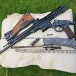 Német II.vh MP 44 Sturmgewehr gépkatabély rohampuska hatástalanított papírral szép állapotban fotó