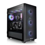 Thermaltake S250 ARGB Tempered Glass Black CA-1Y6-00M1WN-00 Alkatrész Ház fotó