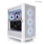 Thermaltake S250 ARGB Tempered Glass Snow White CA-1Y6-00M6WN-00 fotó