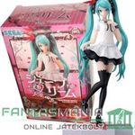 18cmes Anime figura - Vocaloid Hatsune Miku anime énekes avatar PVC szobor fekete-fehér szoknyás ruh fotó