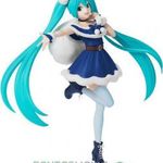 17cmes Anime figura - Vocaloid Hatsune Christmas Blue anime énekes avatar PVC szobor kék ruhával - S fotó