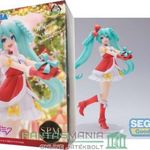 17cmes Anime figura - Vocaloid Hatsune Miku Christmas Holiday Red anime énekes avatar SPM PVC Statue fotó