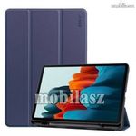 SAMSUNG Galaxy Tab S7 (SM-T870/T875/T876B), ENKAY tablet tok, Trifold flip, Kék fotó