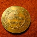 Haiti réz 1 centime 1846 fotó