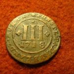 Padernborni Püspökség Franz Arnold von Metternich réz 3 pfennig 1718 fotó