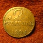 Osnabruck réz 2 pfennig 1805 fotó