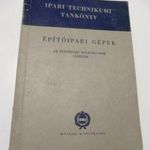 Építőipari gépek -antik könyv 1957. fotó