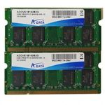 Adata 4GB (2x2GB) DDR2 800MHz laptop / notebook memória fotó