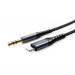 Joyroom sztereó audio AUX kábel 3, 5 mm mini jack - Lightning iPhone-hoz, iPad-hez, 1 m, fekete (S... fotó