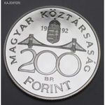 1992 EZÜST PP 200 FORINT fotó