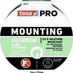 tesa Mounting PRO Outdoor 66751-00001-00 Rögzítő szalag Átlátszó (H x Sz) 5 m x 19 mm 1 db fotó