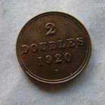 GUERNSEY 2 DOUBLES, 1920. 1 DB. fotó