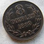 GUERNSEY 8 DOUBLES, 1889. 1 DB. fotó