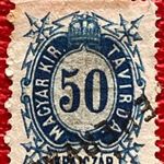 1874. Távirda réz 50 kr (1.500.-) (még 2020-as ár) fotó