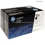 HP Q7553XD Toner Bk 2*7k No.53XD Eredeti HP kellékanyag Cikkszám: Q7553XD fotó