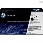 HP Q7553X Toner Black 7k No.53X Eredeti HP kellékanyag Cikkszám: Q7553X fotó