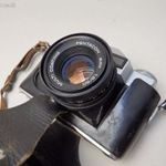 ZENIT E RÉGI FÉNYKÉPEZŐGÉP VÁZ RETRO PENTACON 50 MM OBJEKTíV fotó