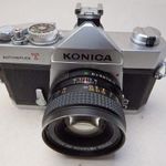 KONICA AUTOREFLEX T RÉGI FÉNYKÉPEZŐGÉP RETRO KONICA HEXANON AR 50 MM OBJEKTÍV fotó