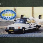 Kártyanaptár, Euro Taxi Pécs, Mercedes-Benz autó, 1997 , Zs, fotó