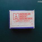 Régi fa gyufás doboz - Centrum Újpesti Áruház. Gyufásskatulya, gyufásdoboz. Vintage Rare Matchbox. fotó