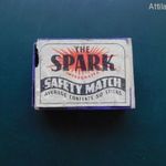 Régi export fa gyufás doboz, Szikra. Gyufásskatulya, gyufásdoboz. The Spark - Vintage Rare Matchbox. fotó