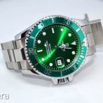 TEVISE Hulk Green Date Automata Sport Japán karóra fotó