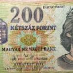 *** 200 forintos régi bankjegy *** fotó