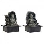 Kerti szökőkút DKD Home Decor 21 x 17, 5 x 25 cm Buddha Gyanta Keleti (2 egység) fotó