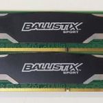 Crucial Ballistix Sport 8GB (2x4GB) DDR3 1600MHz cl9 memória fotó