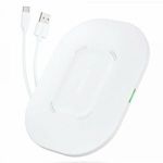 Choetech Qi 15W vezeték nélküli töltő + USB kábel - USB Type C 1m fehér (T550-F-V2) fotó