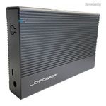 LC Power LC-35U3-C USB3.2 HDD Enclosure Black fotó