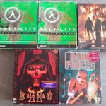 Diablo 2., Dark Forces 1., Kingpin, Half-Life Opposing Front DOBOZOS PC játékok fotó