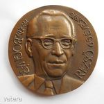 %Váró Márton: Prof. D. Bognár Rezső nagyméretű, plasztikus bronzérem, 1978. Ajándék könyv! fotó