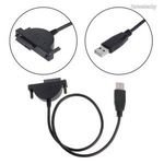 BlackBird Adapter kábel USB 3.0 to SATA 13pin (7+6) Black BH1508 fotó