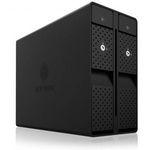 Raidsonic IcyBox IB-RD3802-C31 RAID Enclosure for 2xHDD with USB3.1 (Gen 2) Type-C Black IB-RD380... fotó