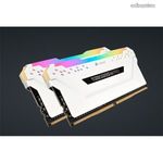 CORSAIR Memória VENGEANCE RGB PRO DDR4 16GB 3200MHz C16 (Kit of 2), fehér fotó