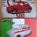 Dekorációs fém fém ( FIAT 500) fotó