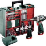 Akkus fúrócsavarozó 2 akkuval 12 V 2 Ah, Metabo PowerMaxx BS 600080880 fotó