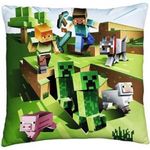 Halantex Minecraft: Kúszónövények harca díszpárna - 40 x 40 cm (MNC142) (MNC142) fotó