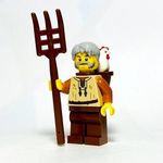 Paraszt EREDETI LEGO egyedi minifigura - Castle Kingdoms - Új fotó