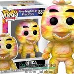 10cmes Funko POP 880 Five Nights at Freddy's figura - Tie-Dye / TieDye Chica csibe figura - Five Nig fotó