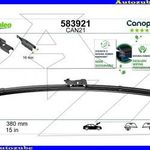 FIAT PANDA 4x4 2012.01-től Ablaktörlő lapát utas oldal 1db/380mm (CAN21) {VALEO} CANOPY fotó